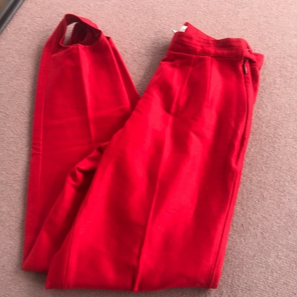Bright‎ red vintage Votre Nom stirrup pants